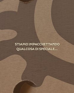 Text auf braunem Hintergrund mit italienischer Botschaft vom Open Baladin Roma Restaurant